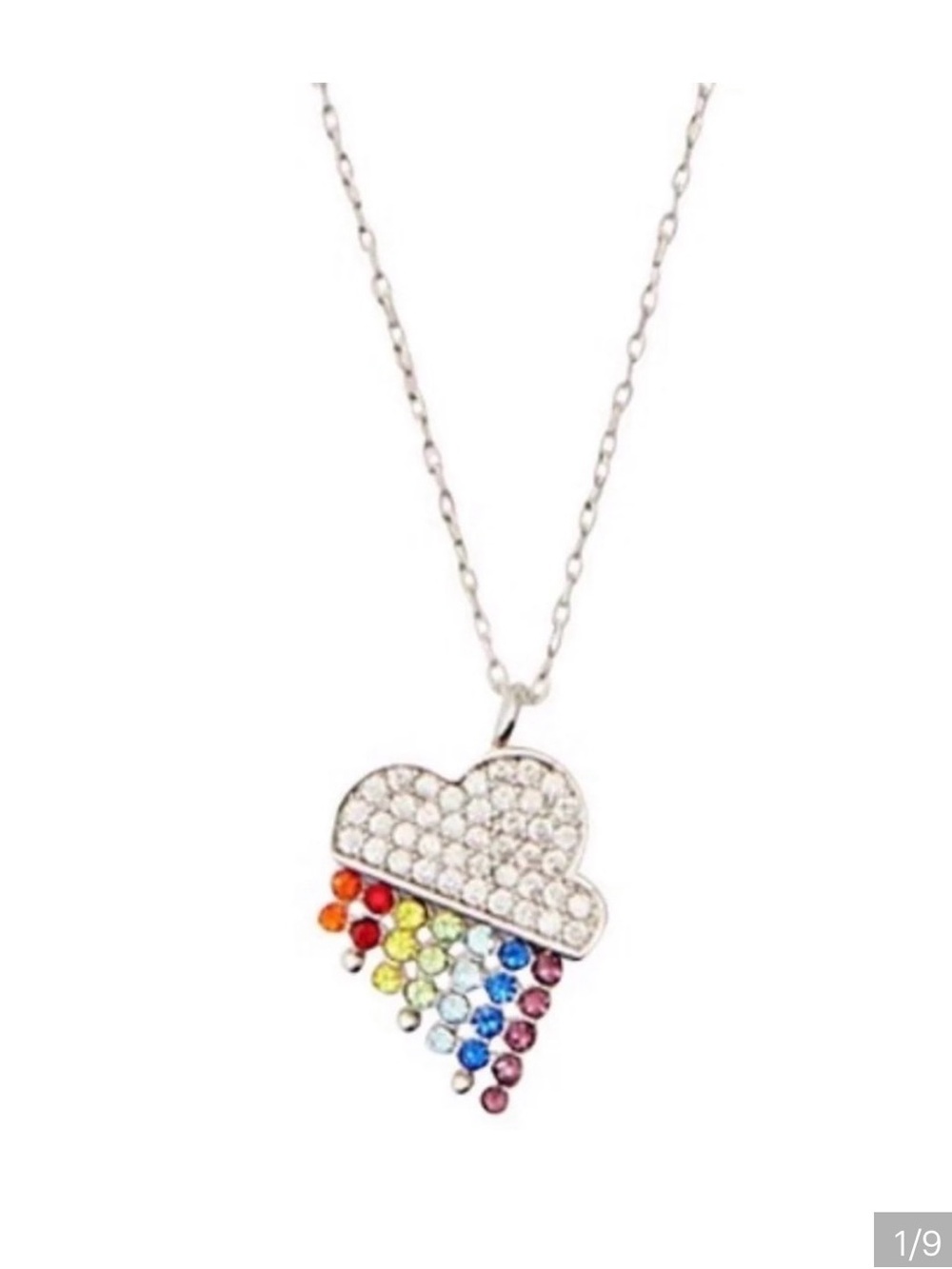 NWT Kate Spade Into The Sky Mini Pendant Necklace - Limited Edition Pride 2020